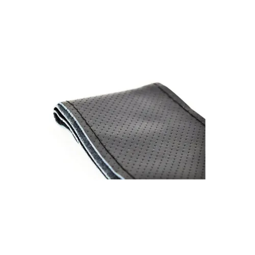 Husa volan auto din piele cu gaurele neagra cu ac si ata marime 2XL 11.5cm latime — imaginea 2