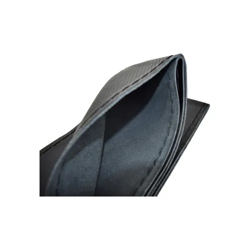 Husa volan auto din piele cu gaurele neagra cu ac si ata marime L 41cm — imaginea 3