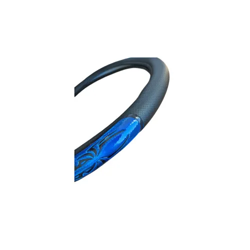 Husa volan auto imitatie piele marime M 37-39 cm diverse culori — imaginea 2