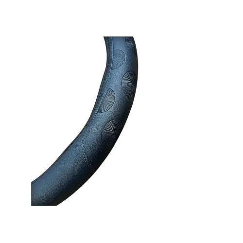 Husa volan auto imitatie piele negru marime M 37-39 cm — imaginea 2