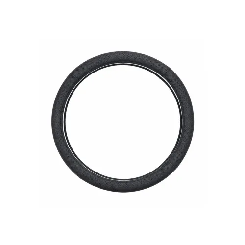 Husa volan auto piele perforata negru marime M 37-39 cm