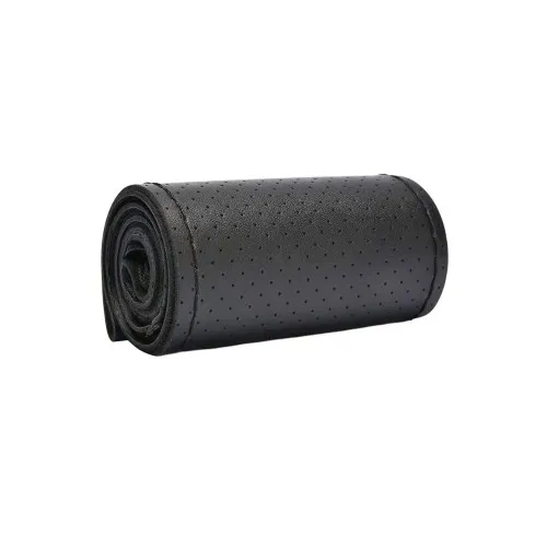 Husa volan auto premium piele naturala bovina cu ac si ata perforata marime M 38 cm