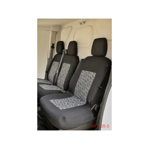 Huse Auto Textil 2+1 Premium Scaun Sofer si Bancheta Stanga, burete 10mm + 5mm — imaginea 5