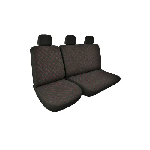 Huse Auto Textil model romb 2+1 pentru Scaun Sofer + Bancheta