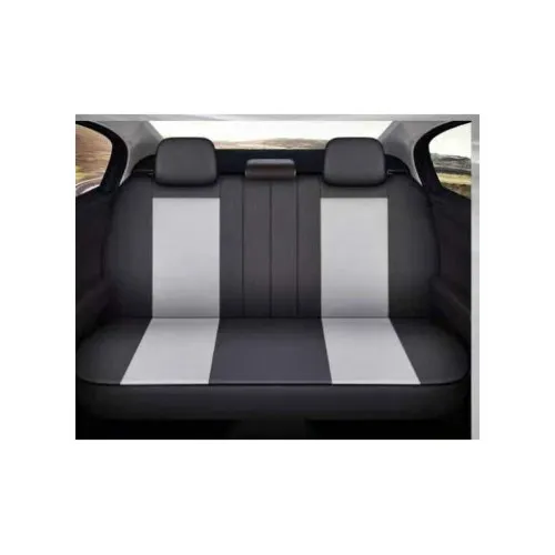 Huse Auto Universale 11 Piese fractionate Negru cu Gri Compatibile Scaune Fata si Spate — imaginea 2