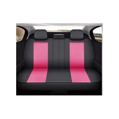 Huse Auto Universale 11 Piese fractionate Negru cu Rosu Compatibile Scaune Fata si Spate — imaginea 3