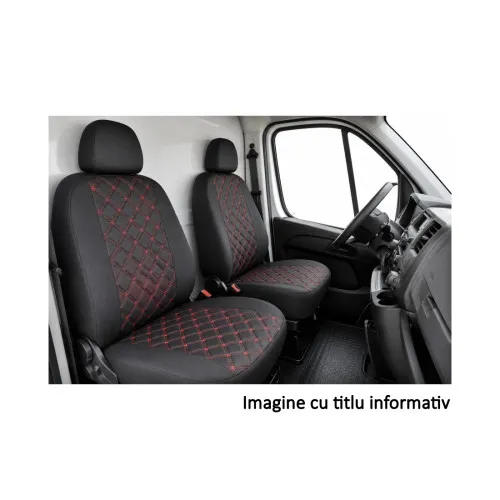 Huse auto universale pentru autoutilitare 1+1 cu doua scaune fata Premium Imitatie Piele Romb
