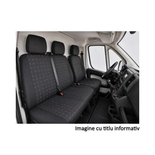 Huse auto universale pentru autoutilitare 2+1 cu scaun sofer si bancheta dubla fata Premium Material Textil