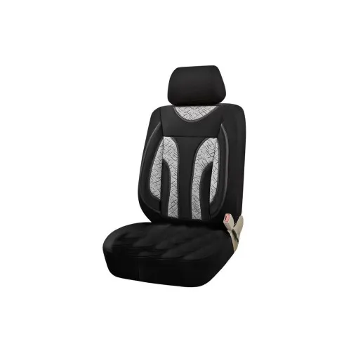 Huse scaun auto universale pentru fata culoare Negru cu Negru si insertii Gri 1+1 +1A