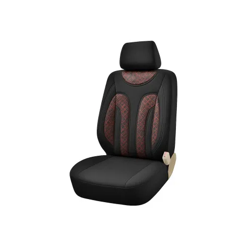 Huse scaun auto universale pentru fata culoare Negru cu Rosu 1+1 +1B