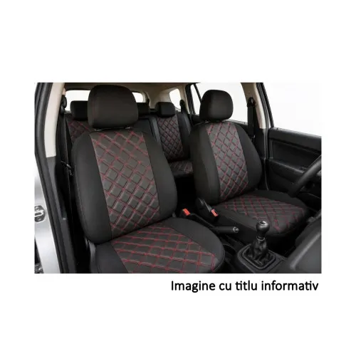 Huse scaune auto compatibile Dacia Duster I Facelift 2013-2017 spatar bancheta fractionat Premium Imitatie Piele Romb