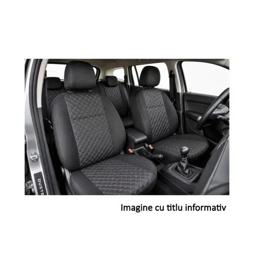 Huse scaune auto compatibile Dacia Duster II 2018-2022 spatar bancheta fractionat Premium Imitatie Piele Romb