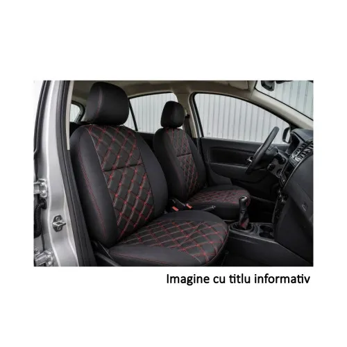 Huse scaune auto compatibile Dacia Logan II 2012-2020 bancheta spate nefractionata Premium Imitatie Piele Romb