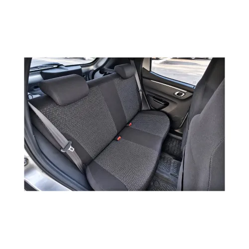 Huse scaune auto compatibile Dacia Logan III Acces si Essential 2020-> fara cotiera sofer spatar bancheta fractionat 2+1 Premium Material Textil — imaginea 3