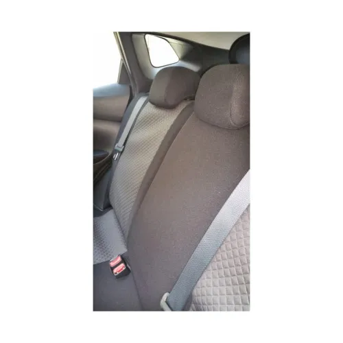 Huse scaune auto compatibile Nissan Qashqai II J11 2014-2021 fara decupaj cotiera sofer spatar bancheta fractionat Premium Material Textil — imaginea 4