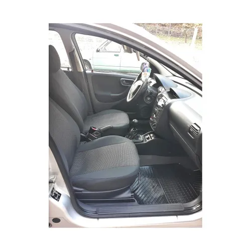 Huse scaune auto compatibile Opel Corsa C 2000-2006 4 usi fractionate fara decupaj cotiera sofer Premium Material Textil — imaginea 2
