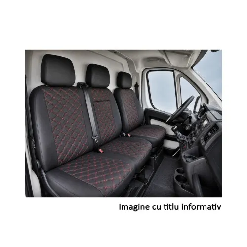 Huse scaune auto compatibile Peugeot Boxer 2006-> 2+1 Premium Imitatie Piele Romb