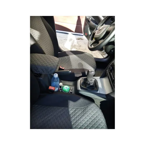 Huse scaune auto compatibile Skoda Octavia II Facelift 2009-2013 fara decupaj cotiera sofer spatar bancheta fractionat Premium Material Textil — imaginea 2