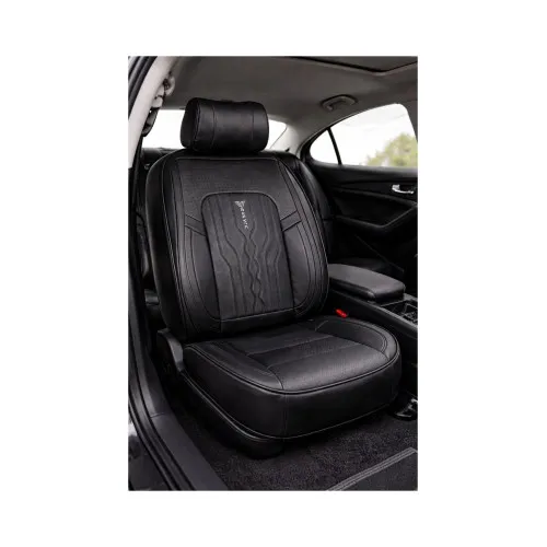 Huse scaune auto universale 9D premium imitatie piele negru