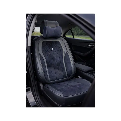 Huse scaune auto universale 9D premium imitatie piele si alcantara negru