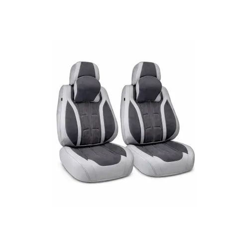 Huse scaune auto universale fractionate Premium 9D fata si spate gri gri antracit — imaginea 4