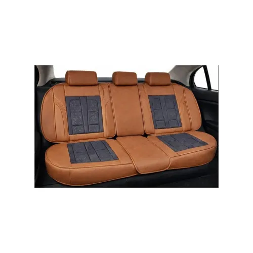 Huse scaune auto universale fractionate Premium 9D fata si spate maro gri antracit — imaginea 6