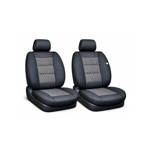 Huse scaune auto universale premium cu bancheta spate fractionata negru — imaginea 4