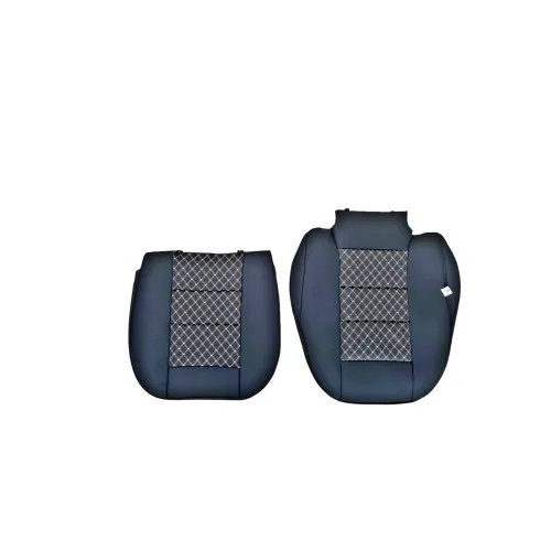 Huse scaune auto universale premium cu bancheta spate fractionata negru — imaginea 3