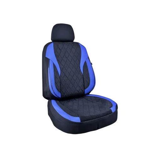 Huse scaune auto universale XL fractionate Premium compatibile SUV si Limuzine negru albastru — imaginea 2