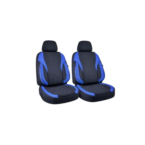 Huse scaune auto universale XL fractionate Premium compatibile SUV si Limuzine negru albastru — imaginea 3