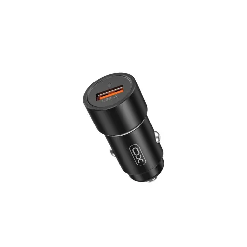 Incarcator auto 18W 3A 1xUSB-A Quick Charge QC3.0 negru XO