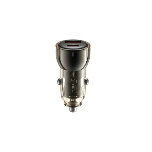 Incarcator auto 60W 3A 1xType -C PD 30W 1xUSB-A 30W negru XO