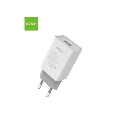 Incarcator retea 20W 3A 1xUSB-A alb Golf