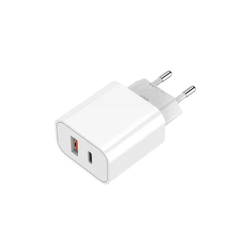 Incarcator retea 30W 3A 1xType-C 1xUSB-A alb Golf