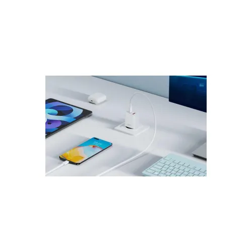 Incarcator retea 30W 3A Type-C PD USB-A QC alb XO — imaginea 3