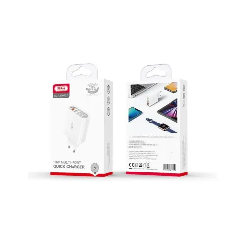 Incarcator retea XO 18W cu 4 porturi USB-A Quick Charge QC 3.0 alb — imaginea 3
