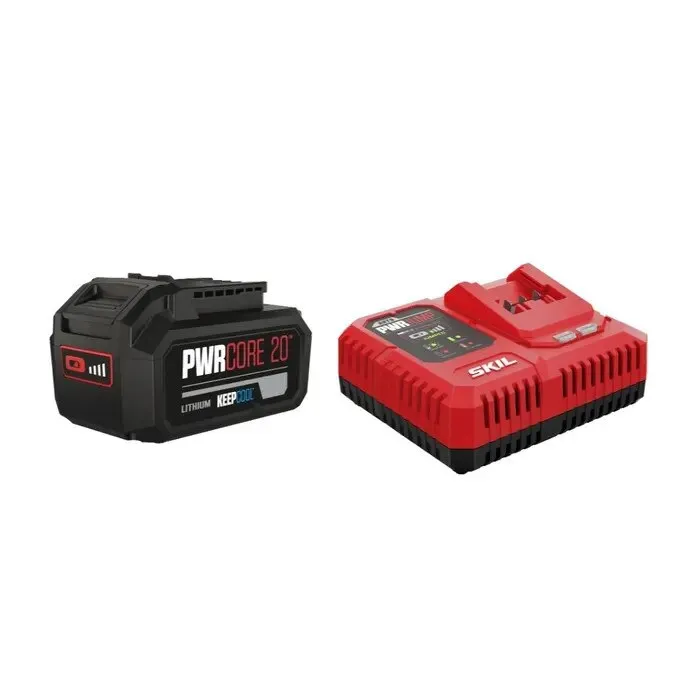 Incarcator Skil PWRJUMP + 1 acumulator Skil PWRCORE, BC1E3111AA, Li-Ion, 20 V, 4 Ah