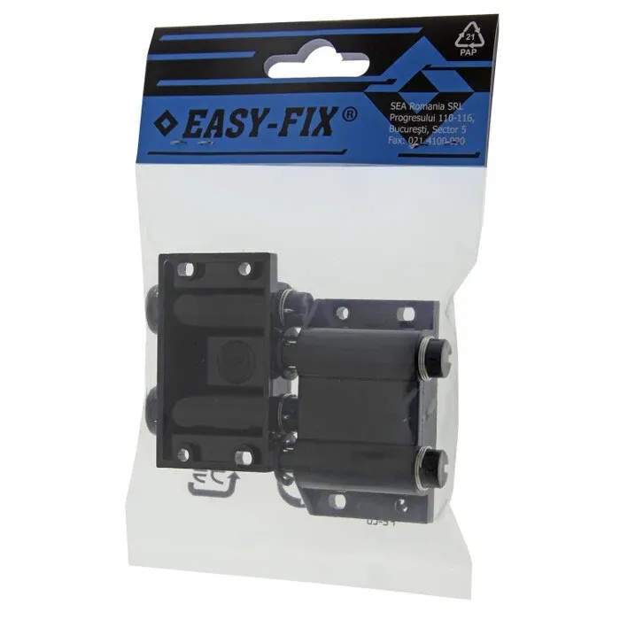 Inchizator magnetic, dublu, pentru usi sticla, Easy-Fix, set 2 bucati