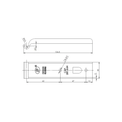 Inchizator oblon remorca 450 kg pentru usi metalice sau obloane — imaginea 2