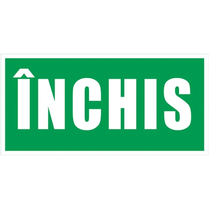 Indicator dublu inchis / deschis Sun Prints, PVC, dreptunghiular, 19.5 x 9.5 cm