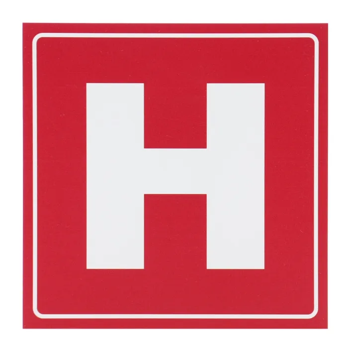 Indicator semnalizare Hidrant, PVC, 15 x 15 cm