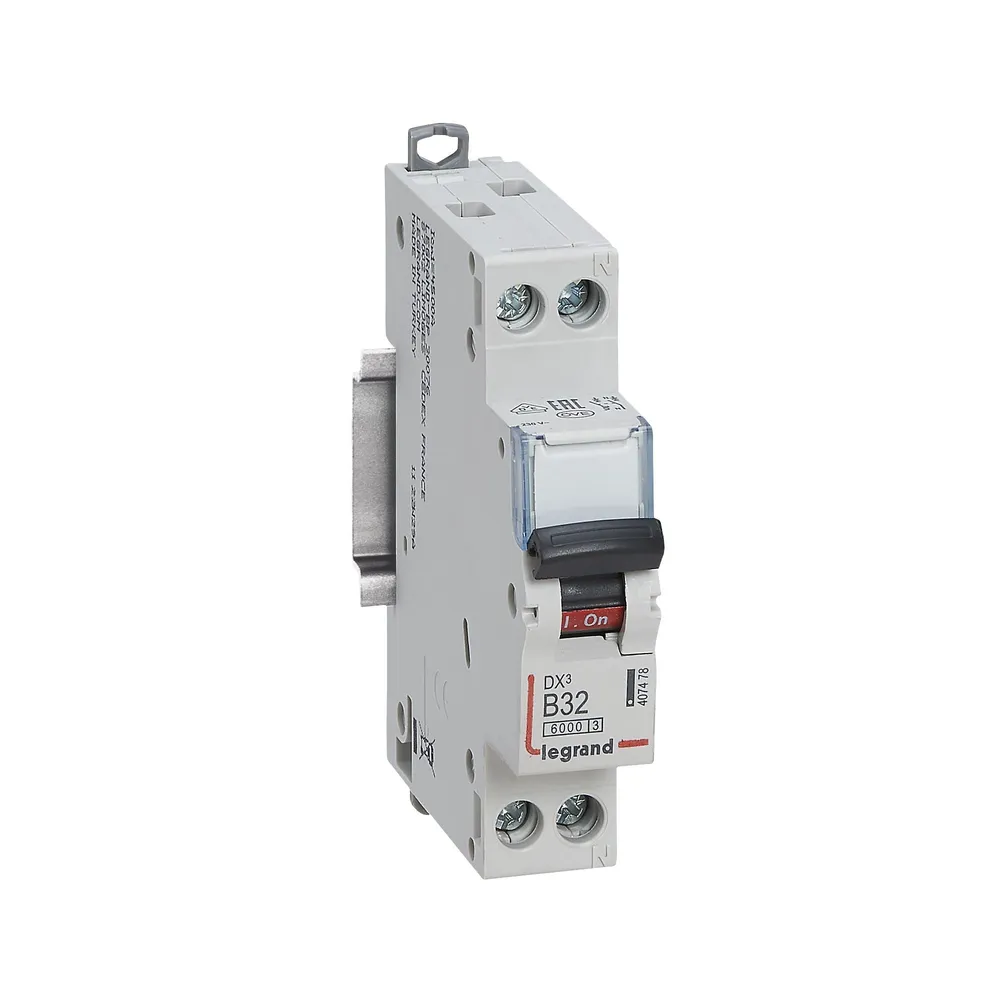 Intrerupator automat Legrand DX3, 1P+NR, 6 kA, B32