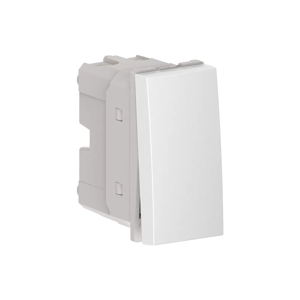 Intrerupator cap cruce simplu Himel, modular, IP20, alb