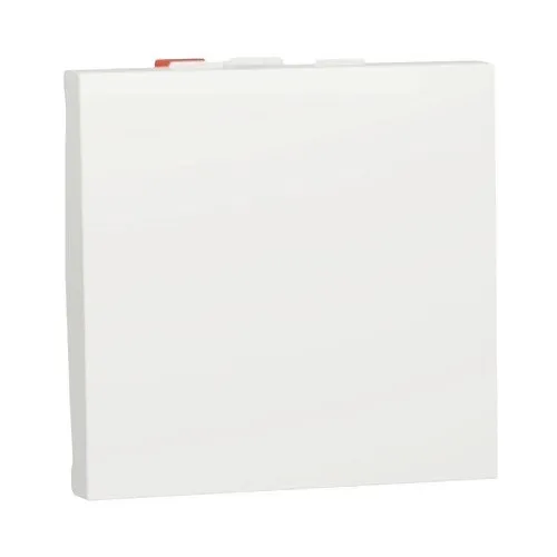 Intrerupator cap-scara simplu Schneider Unica, 2 module, alb
