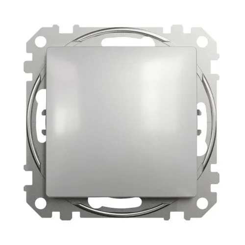 Intrerupator cruce Schneider Sedna Design, aluminiu