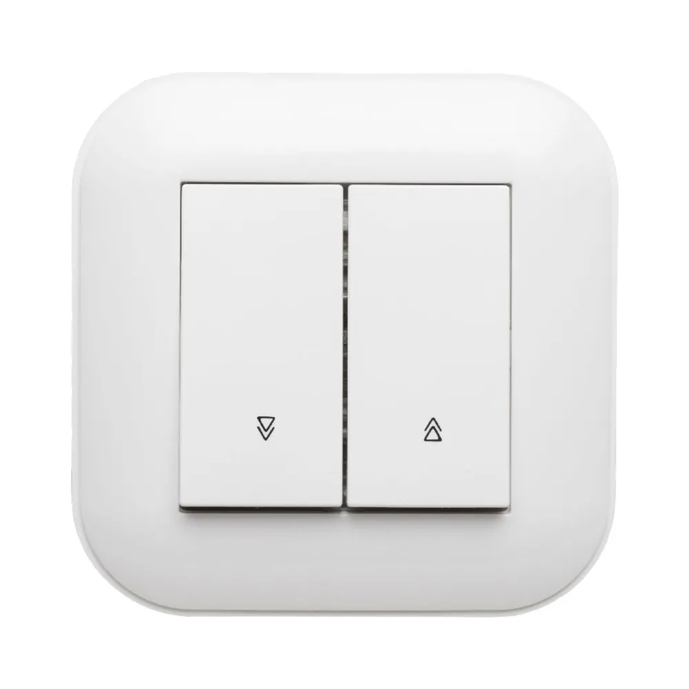 Intrerupator pentru jaluzele Ovivo Loft, dublu, clasic, IP20, alb