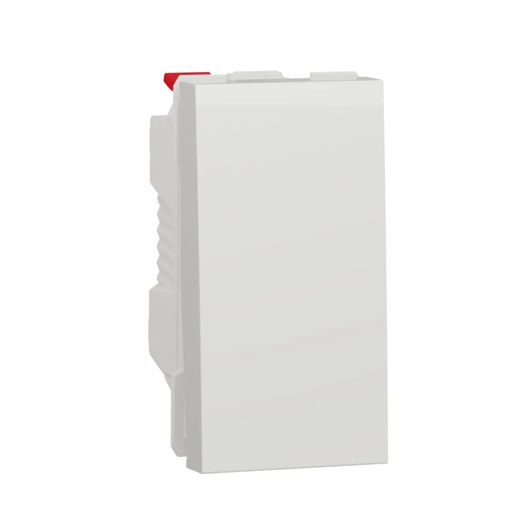 Intrerupator Schneider Unica New, pentru aparataj modular, 1 modul, IP 20, alb
