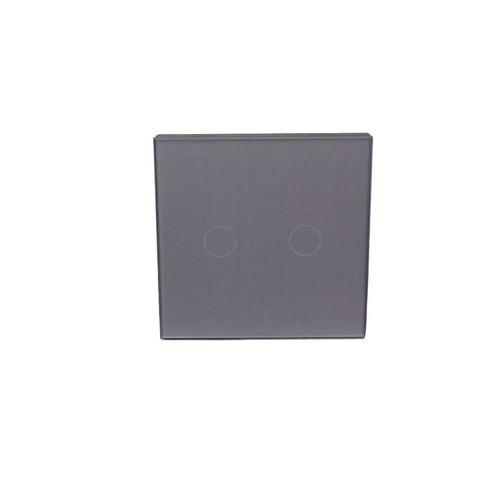 Intrerupator tactil dublu Doc, IP20, gri