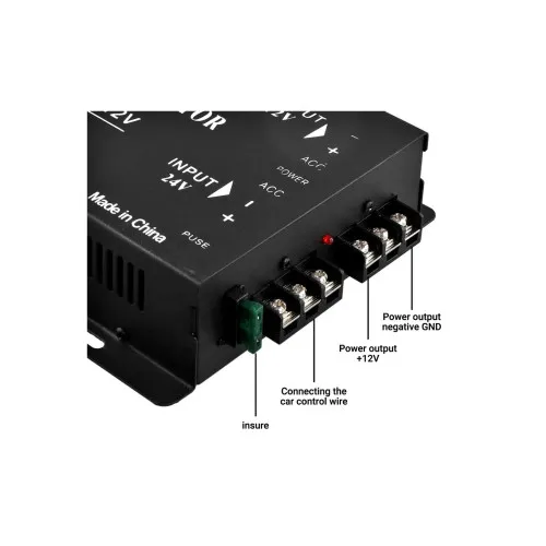 Invertor 100A 24V-12V varf putere 100A consum continuu 60A — imaginea 4