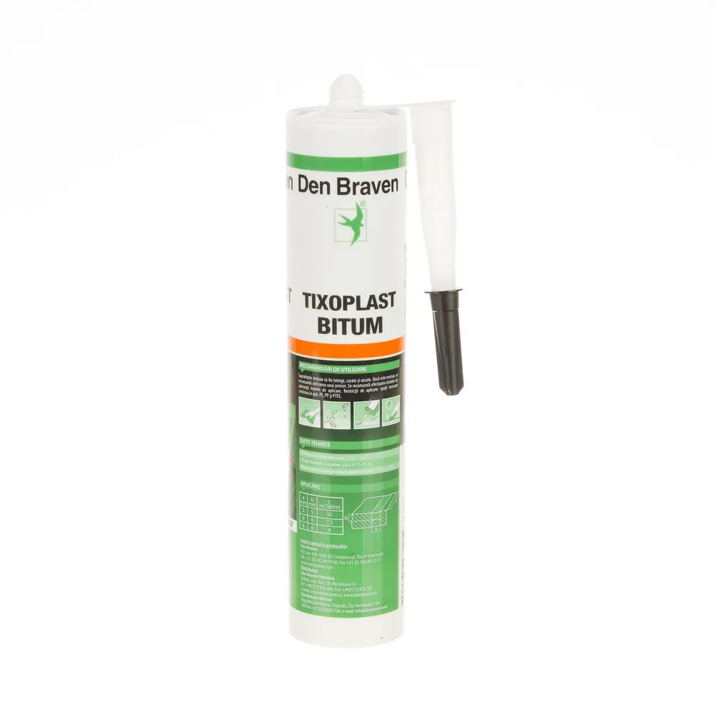 Izolant bituminos pentru acoperisuri, Den Braven Tixoplast, 280 ml